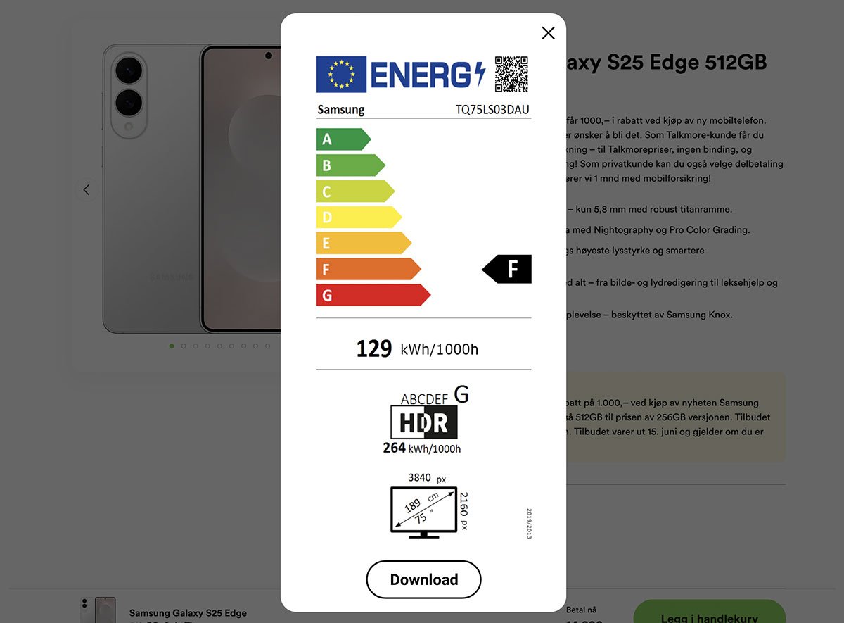 Energy Label screenshot 1