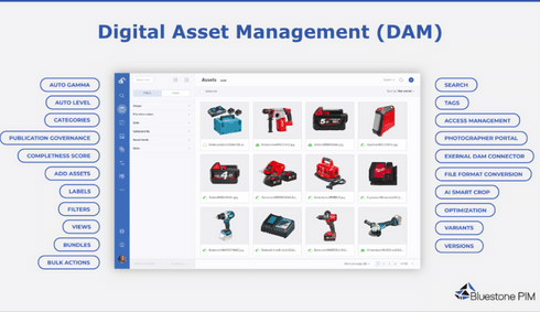 DAM module in Bluetsone PIM (490 × 283px)