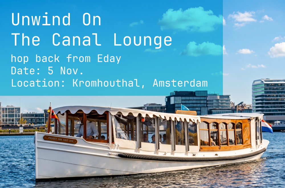 Emerce conference: Unwind post Eday on our Amsterdam Canal Lounge