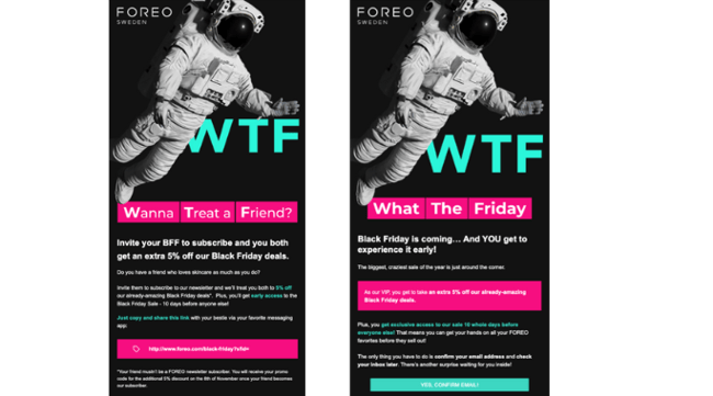 Foreo BF newsletters