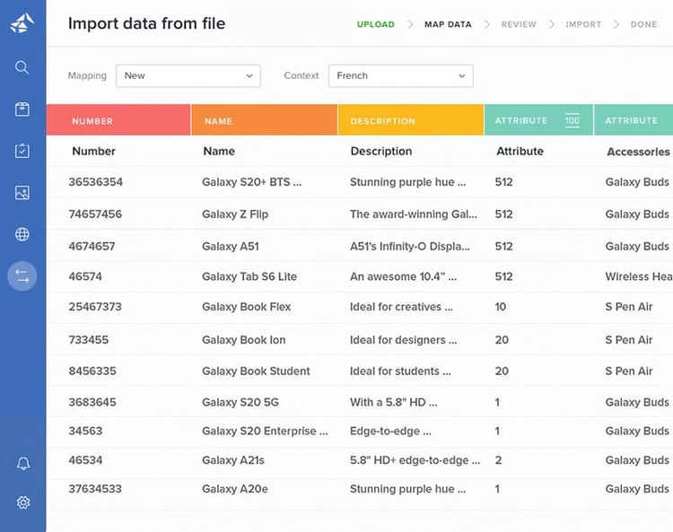 Importing data into Bluestone PIM is easy thanks to our user-friendly interface