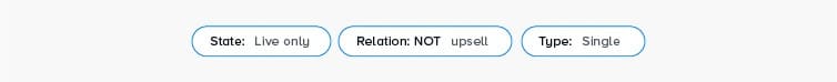 Tags section, showing 3 applied filters.