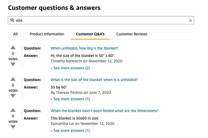 If you had received numerous inquiries about the size of your blanket when unfolded, it is certain that the "unfolded size" attribute is important to your customers.