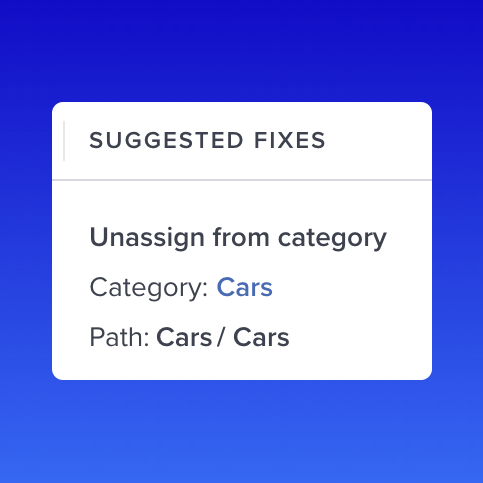 AI Analyst UI -  Suggested Fixes