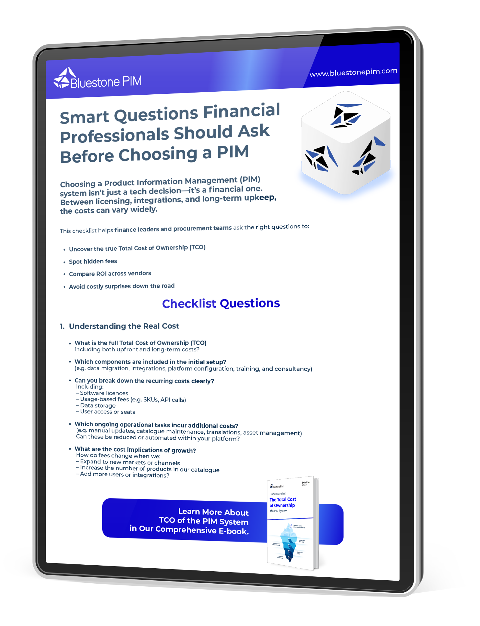 PIM Vendor Evaluation Checklist-tablet