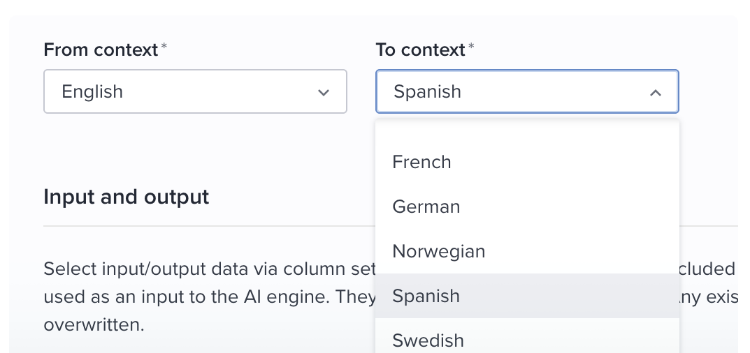 AI Linguist Context Choice
